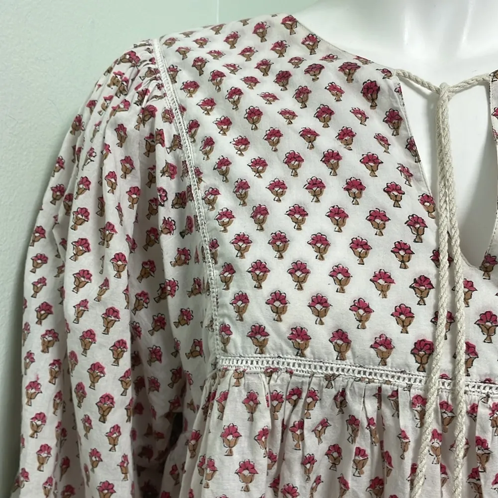 Sur La Vague Boho Blouse one size Pink Size undefined - Image 2