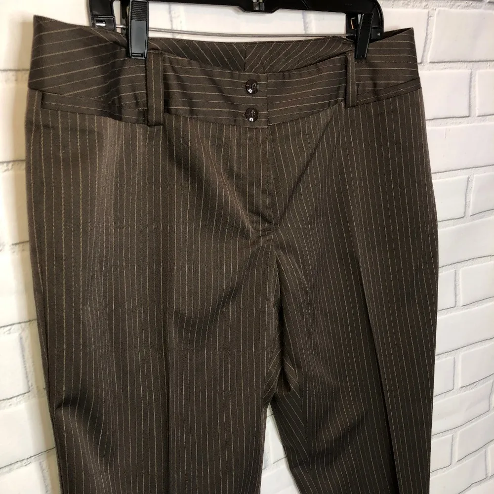 AB Studios Brown & Tan Striped Pants - Image 2