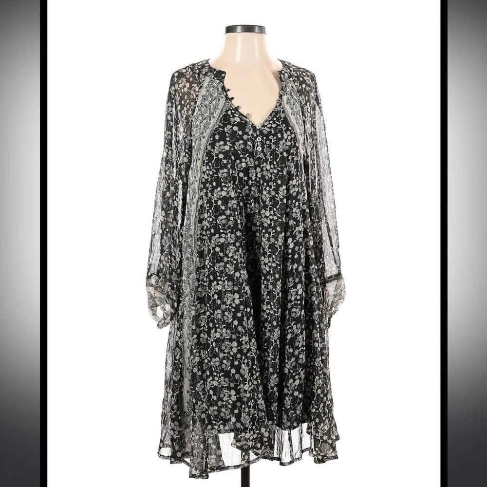 Free People Melody Laughter Floral Swing Dress Size XS Boho Festival‎ Casual - Image 3