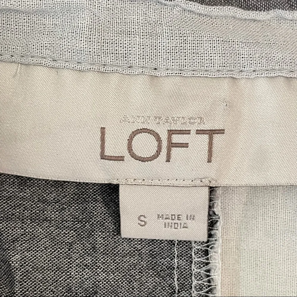 Loft Women’s Black Plaid Button Down Shirt - Image 10