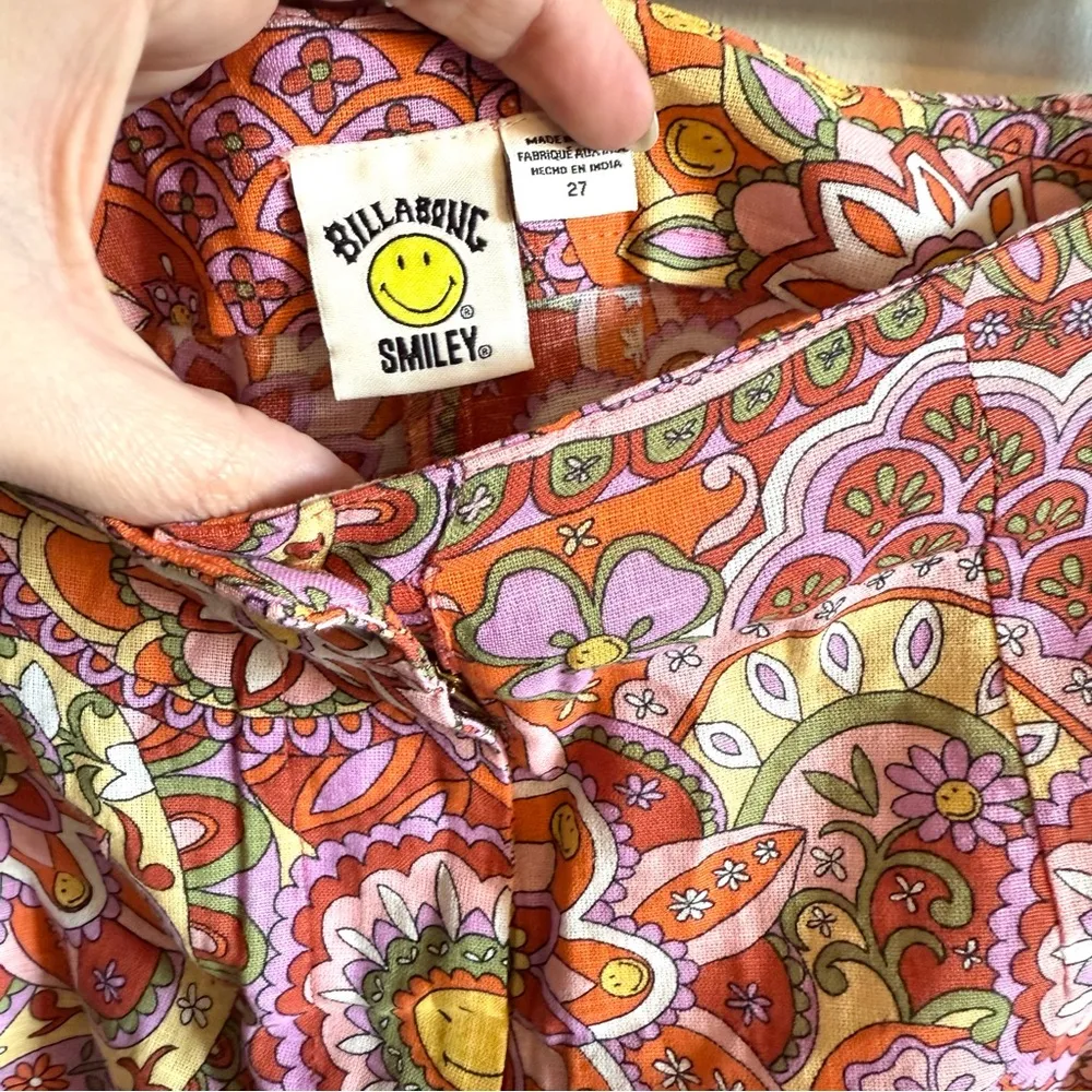 NWT Billabong x Smiley So Trippy Linen Pant - Image 6