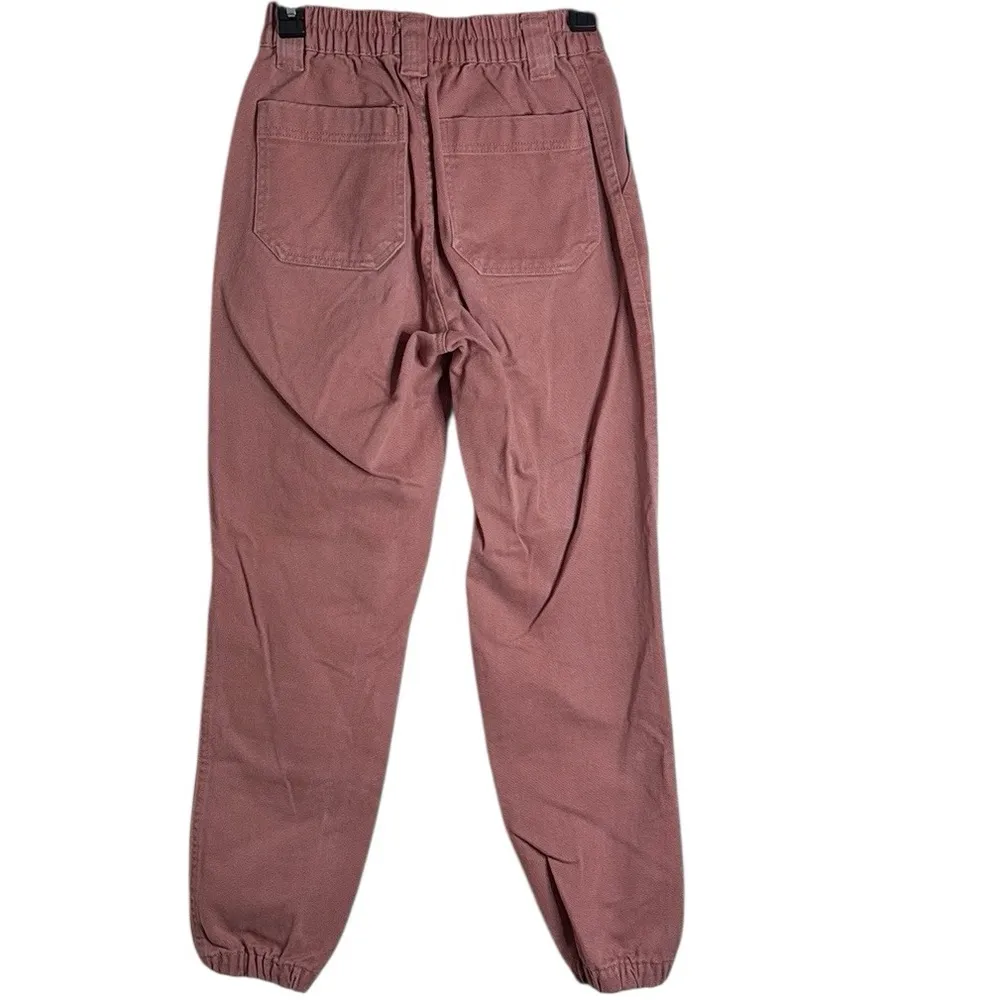 PacSun Women’s Sienna Dust Cargo Elastic Hem and Waistband Denim Pants Size XS - Image 3