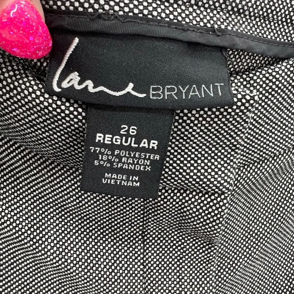 Lane Bryant dress pants 26R black and white slacks business casual plus size - Image 4