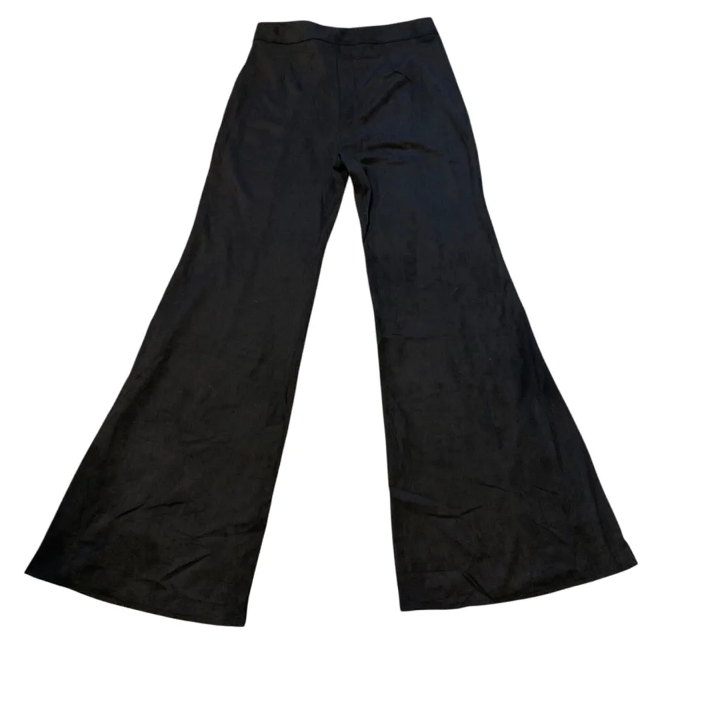 VICI Women's Black Faux Suede Flare Leg Pants size XL - Image 3
