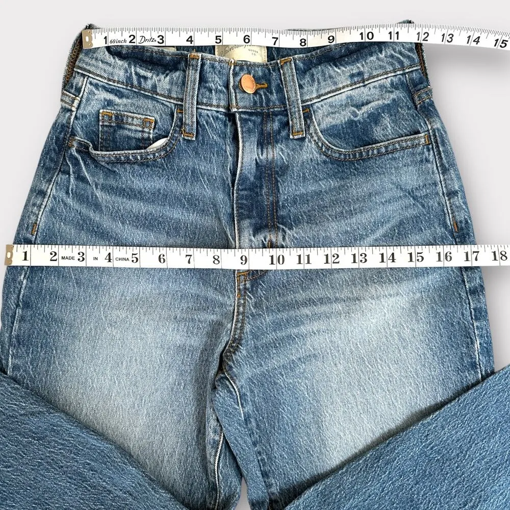 Universal Threads Vintage Straight A Line crop cuff high rise 24 Blue - Image 4