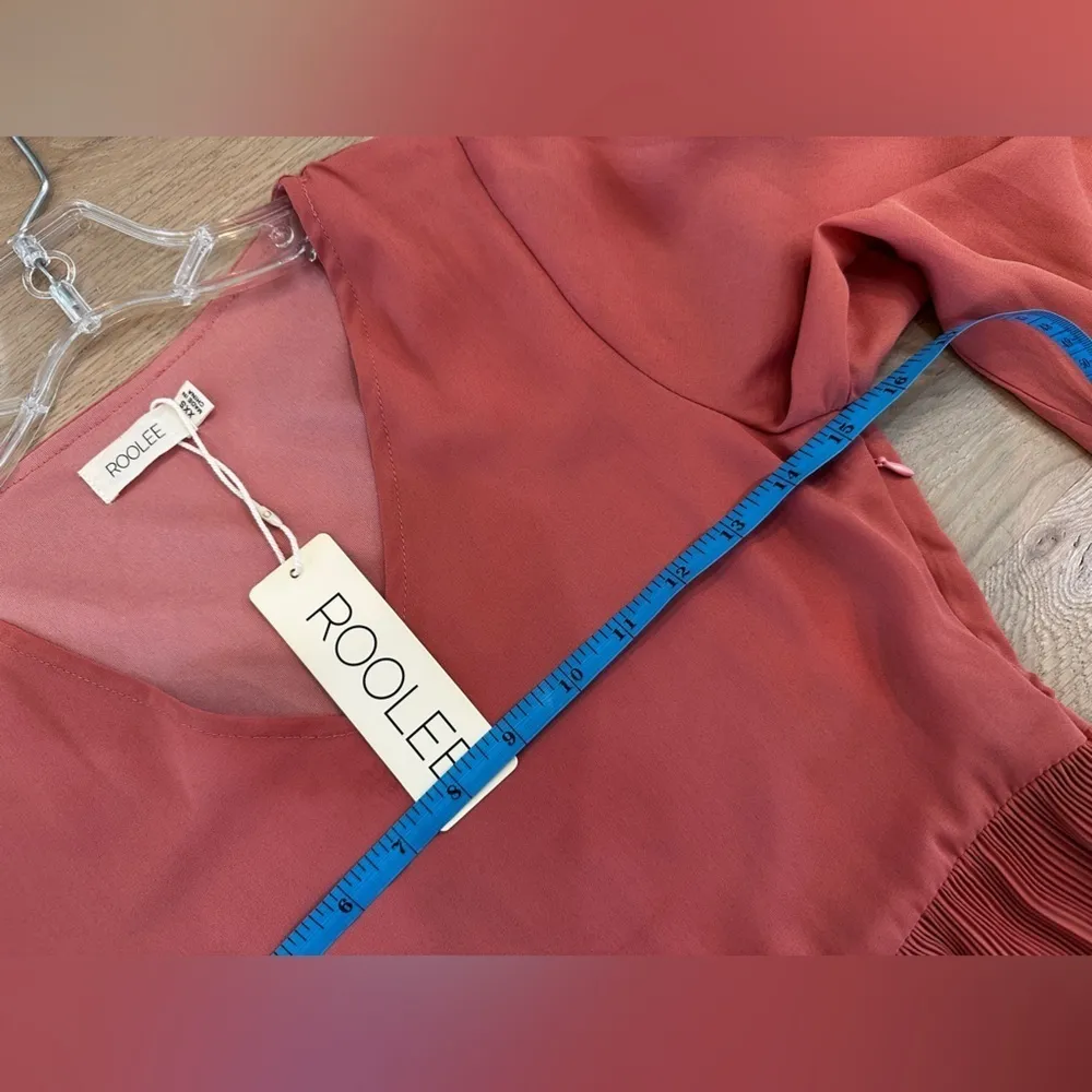 Roolee Christian Kay Maxi dress salmon pink XXS NWT - Image 9