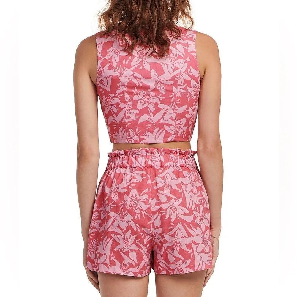 Charlie Holiday Hibiscus Top NWT - Image 2