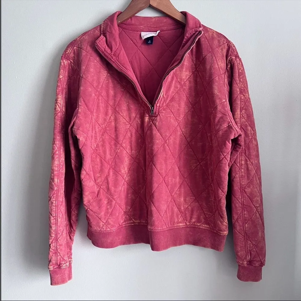 Universal Thread Quarter Zip Quilted Pullover Size Medium - Image 4