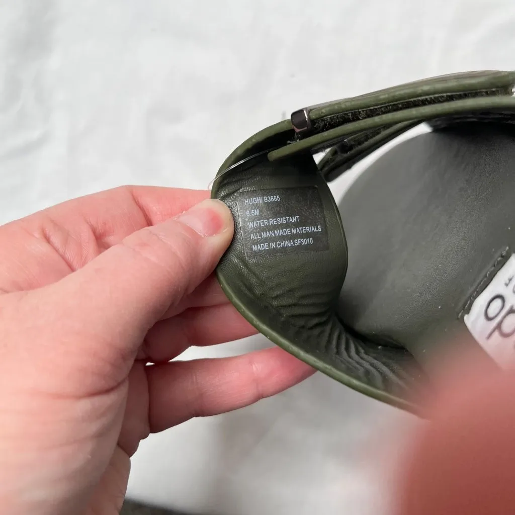 Blondo Womens Hugh Water Resistant Two Strap Chunky Slide Sandals 6.5 M - Image 8