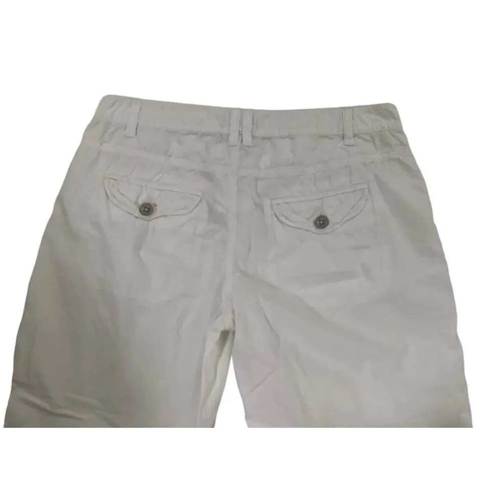 Express Women Size 6 White Cargo Capri Pants | H1-496 - Image 2