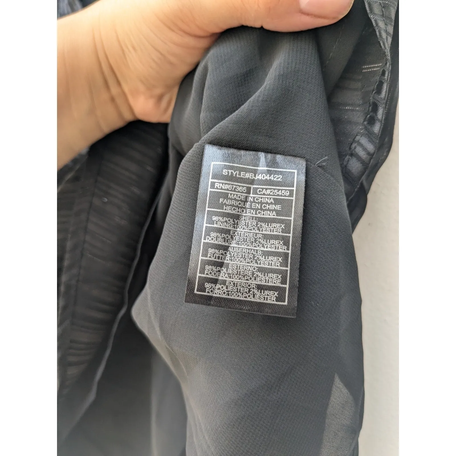 BB Dakota Women's Ruched Blouse Double Ruffle Sleeve Black/Metallic Size Medium - Image 9