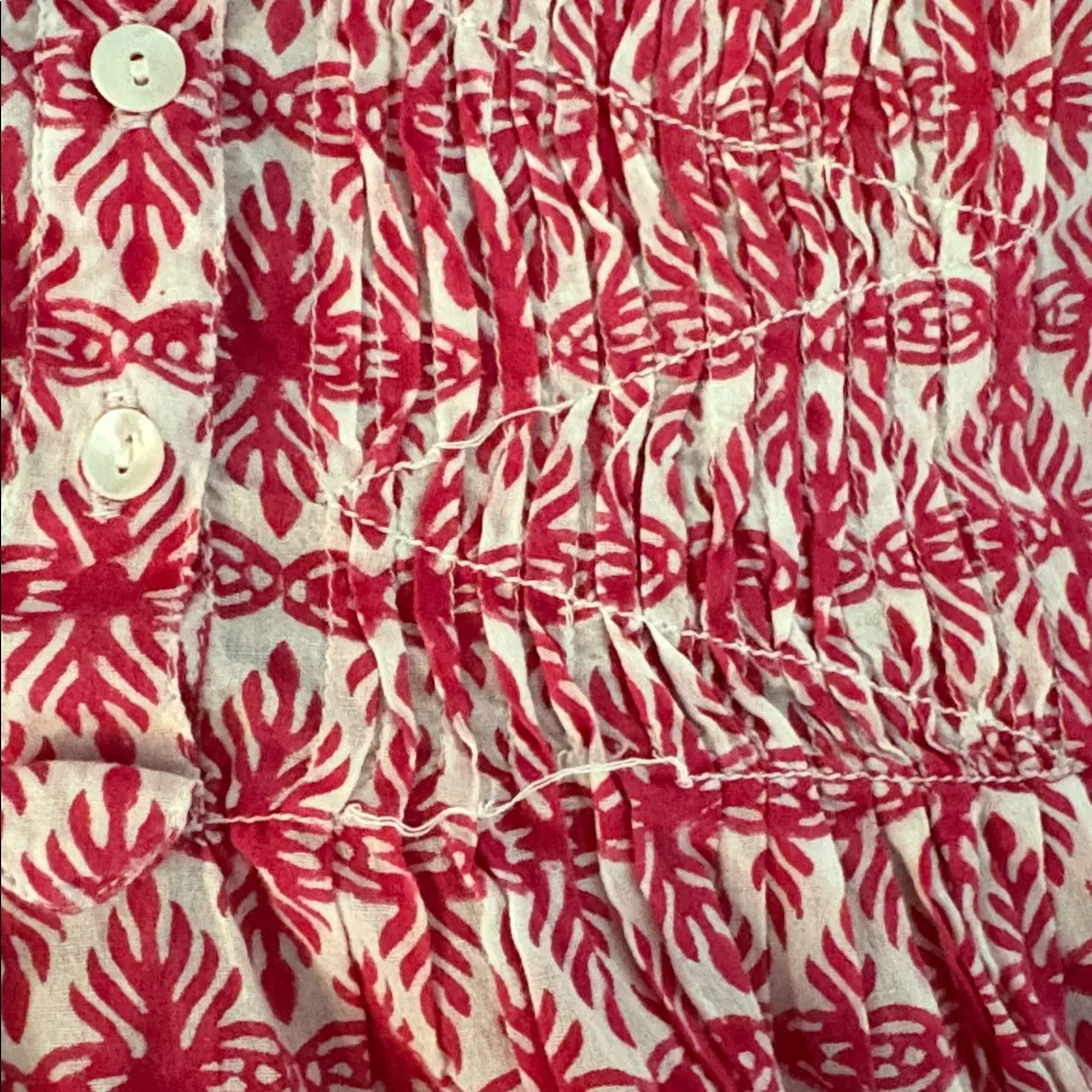 Roberta Roller Rabbit Sleeveless Button Up Tank Top Blouse XS Women’s - Image 7