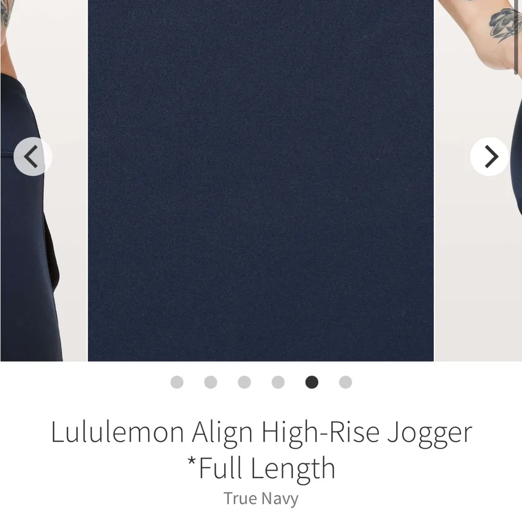 Lululemon Align High-Rise Jogger 28” & Align Sweetheart Tank True Navy Size 4 - Image 6