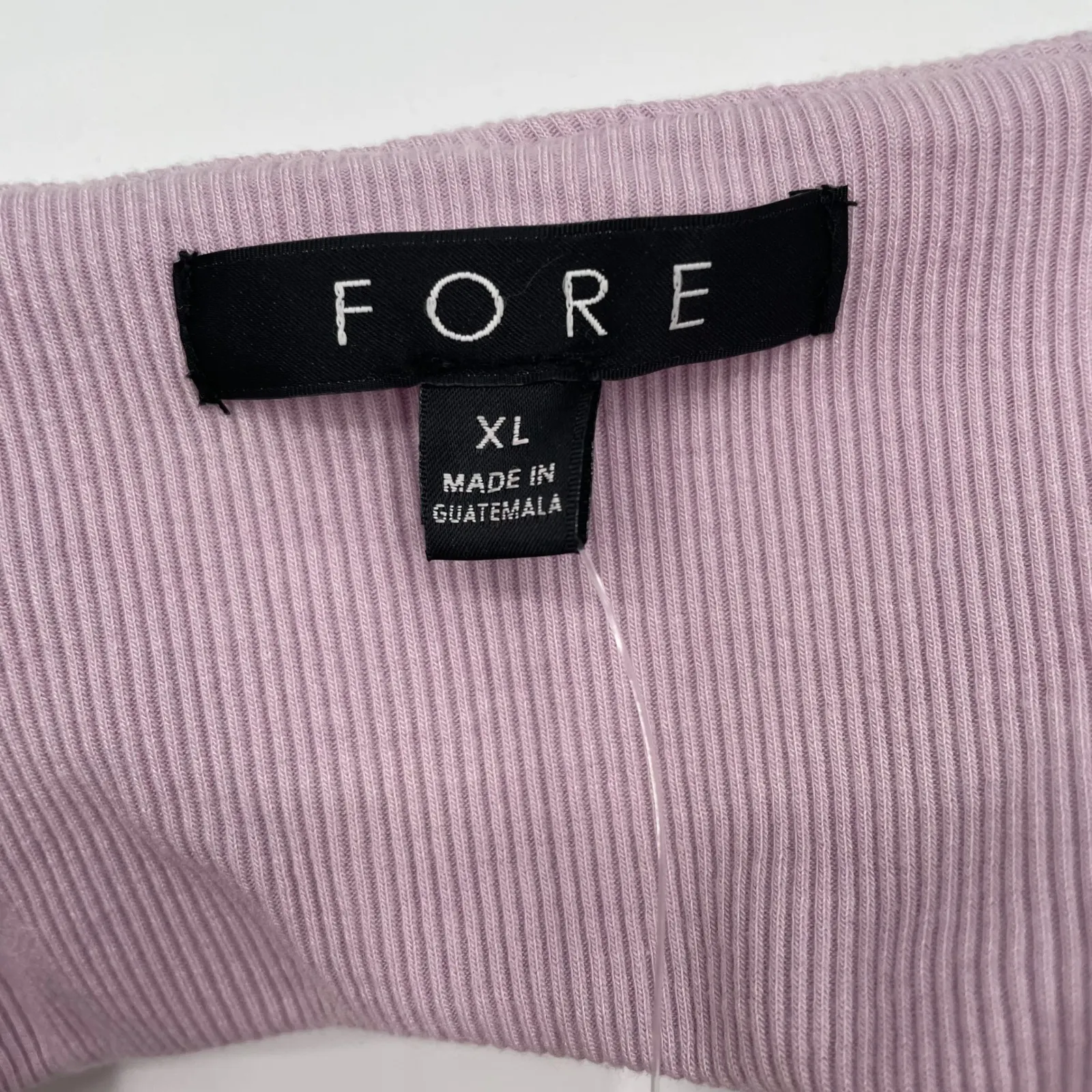 FORE Cut Out Twist Front Ribbed Maxi Dress Lilac XL Purple - Image 3