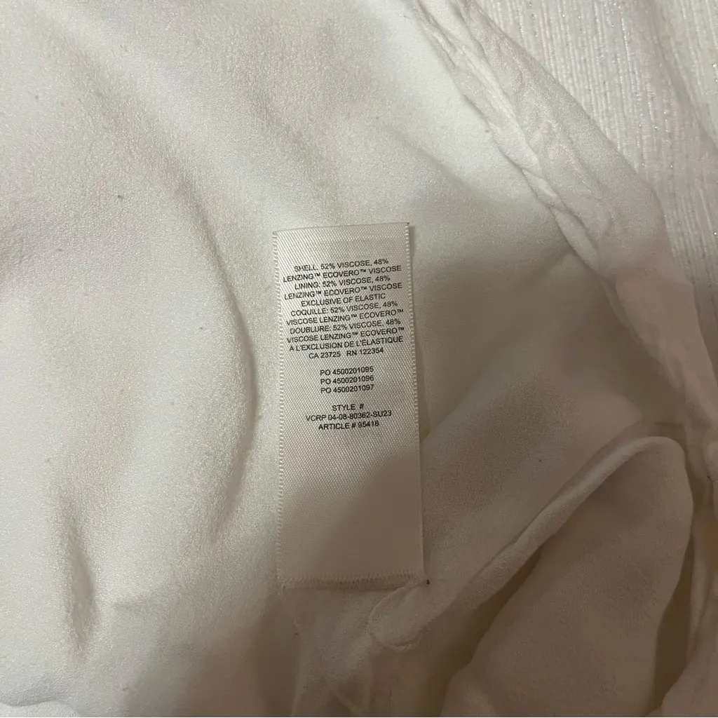 Wilfred Aritzia  Ivory Bellow Midi Dress - Image 8