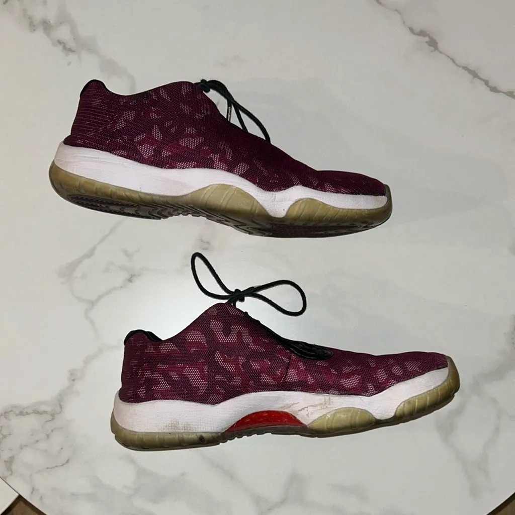 Jordan Women's Dark Red Sneakers - Image 2