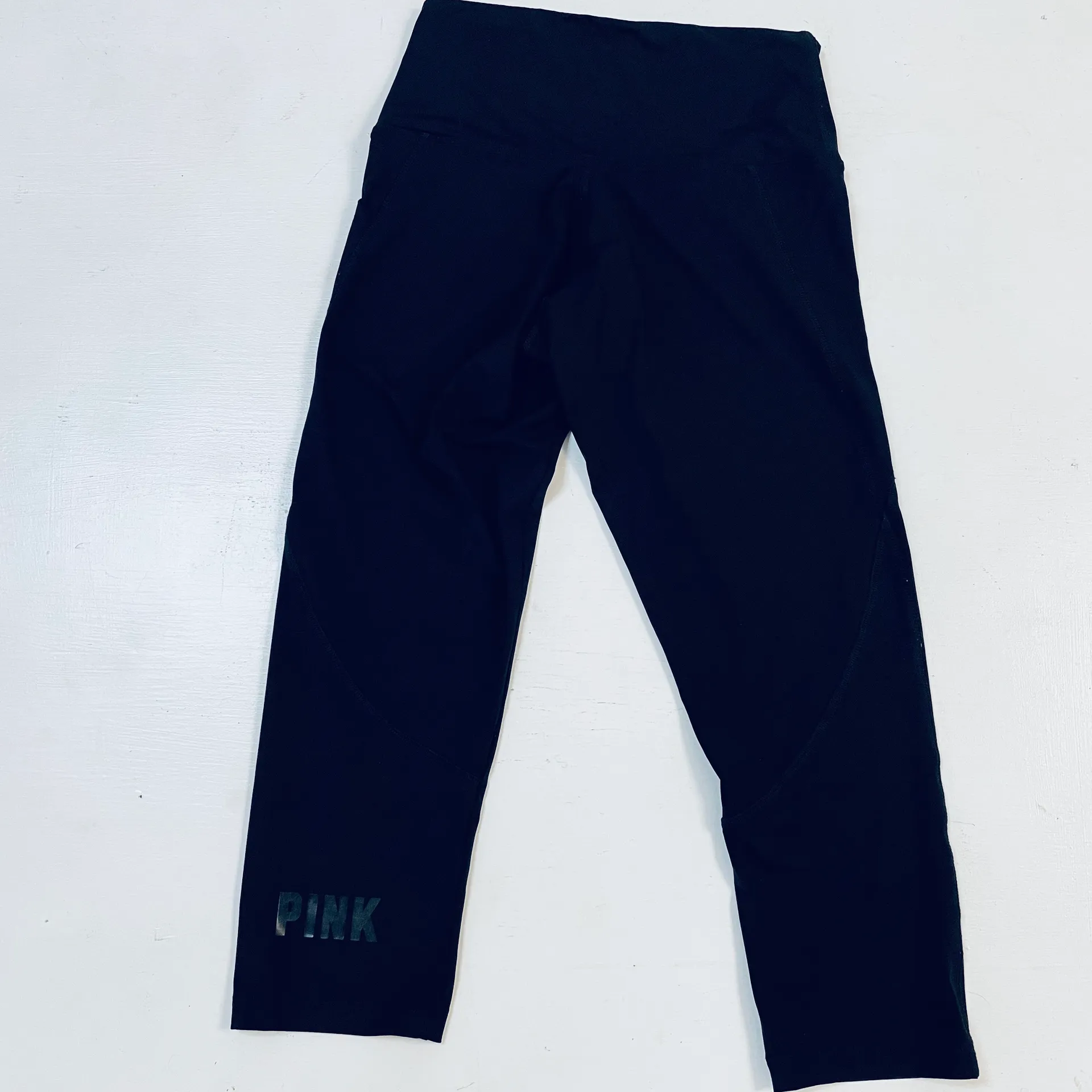 Pink Victoria's Secret Pants &  Jumpsuits size S  Capri Ultimate Legging |  Color black - Image 4