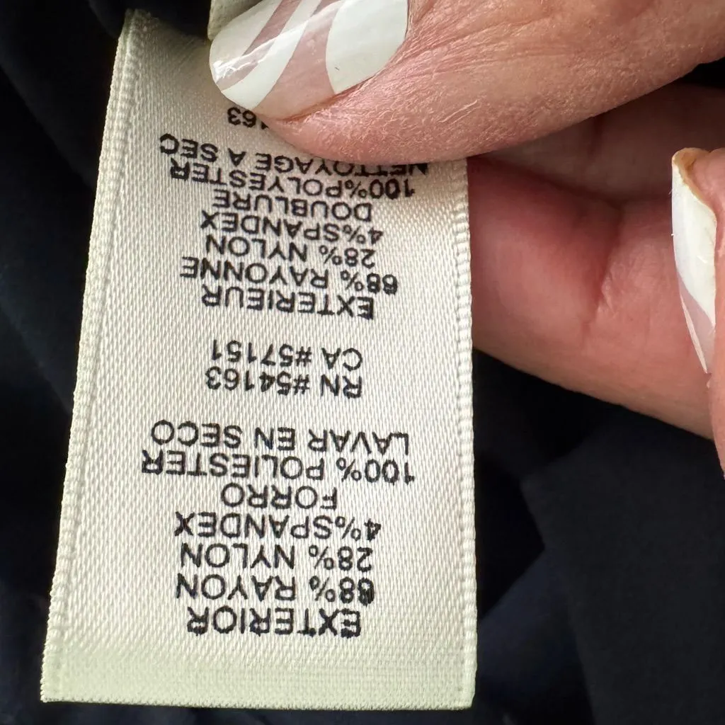 Eliza J Womens Navy Blue Cap Sleeve Mini Fit and Flare Dress Size 4 - Image 9