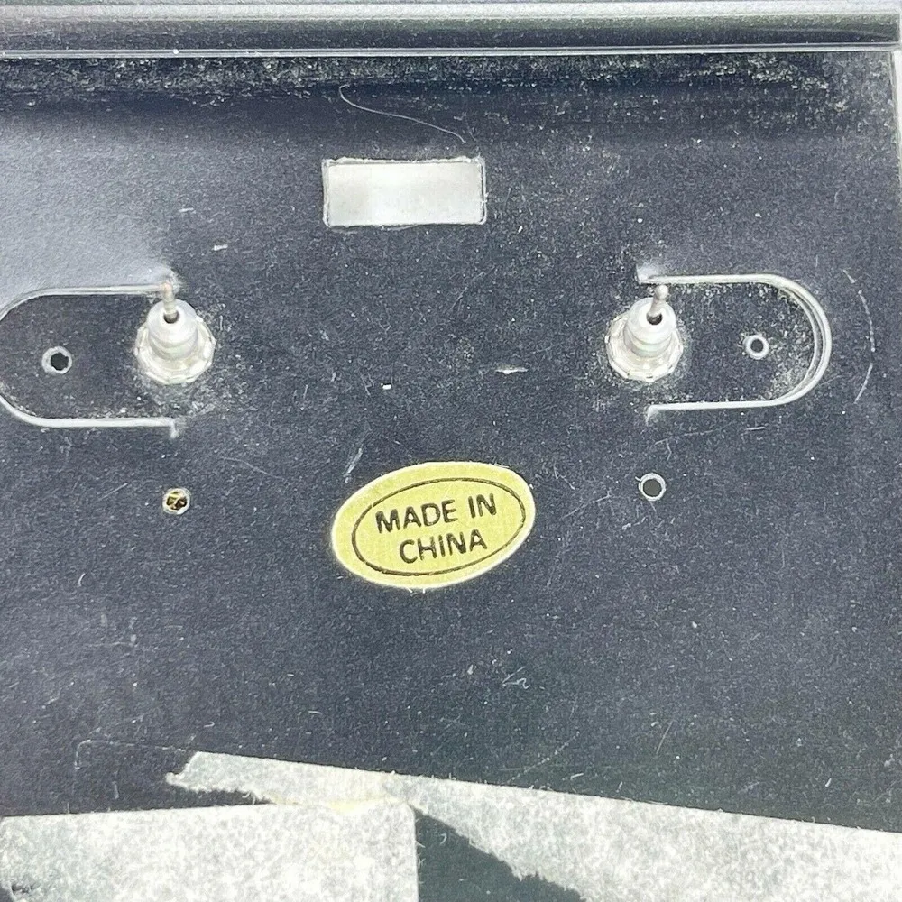 Gold Tone Totem Post Stud Pierced Pair Earrings - Image 2