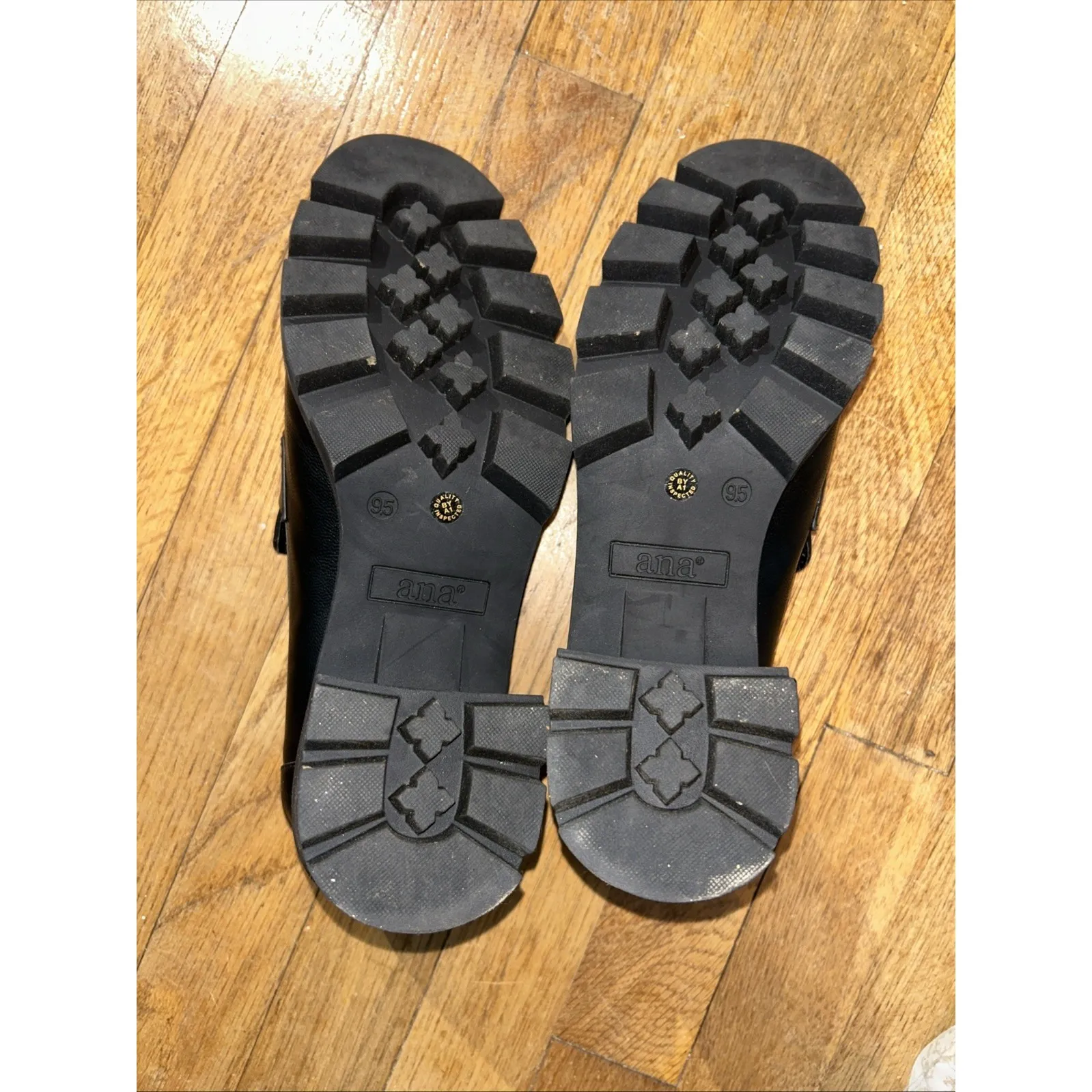 Chunky Heel Loafers Black y2k 9.5 A.N.A. Penny Goth Whimsigoth‎ Academia Witchy - Image 6