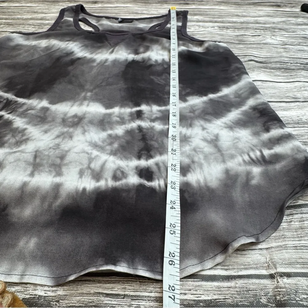 Sparkle & Fade Women's Racerback Tie Dye Tank Top M Med Medium Black White Grey - Image 9