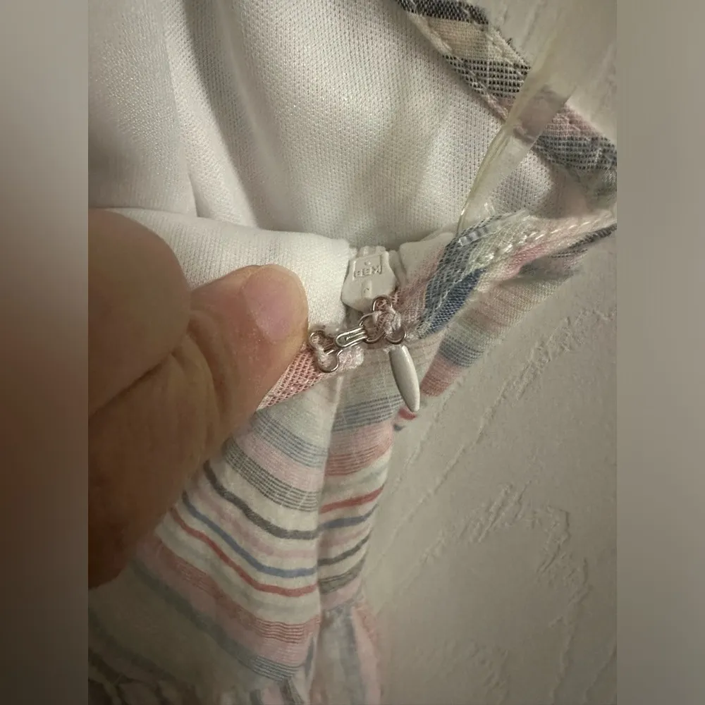 Altar’d State Red White Blue Stripe Women’s Mini Dress Size Small 100% Cotton - Image 2