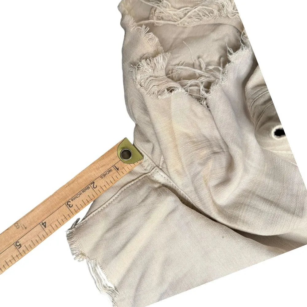 American‎ Eagle High Rise Mom Denim Shorts Size 000 Distressed Destroyed Cut Off - Image 10