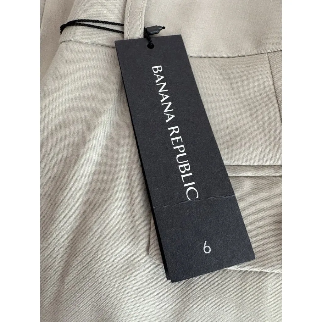 *New Banana Republic Trouser #718 Martin Fit Pant Size 6 Stretch Cuffed Acadamia - Image 4