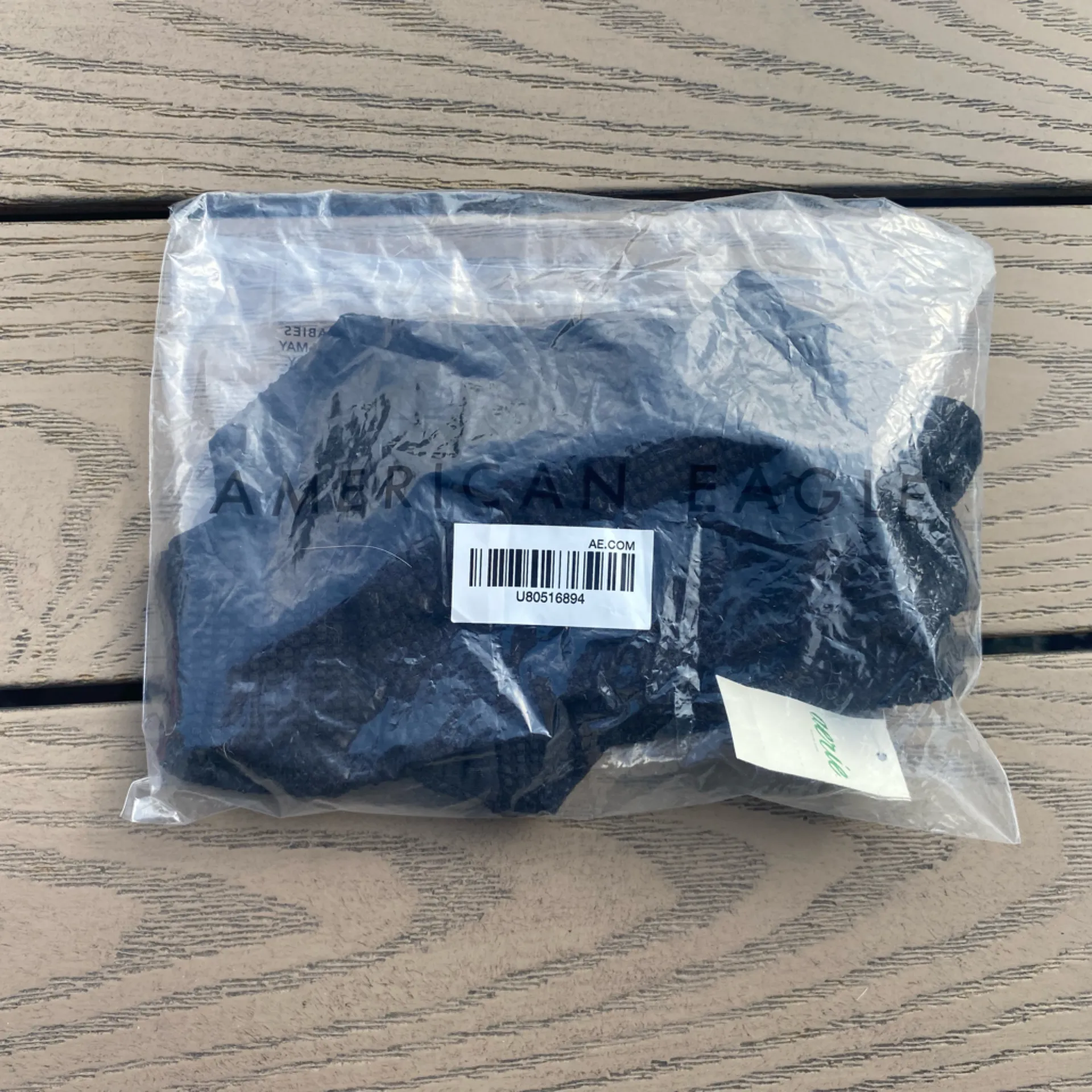 Aerie NWT  extra large black ribbbed bikini bottom swim - Image 3