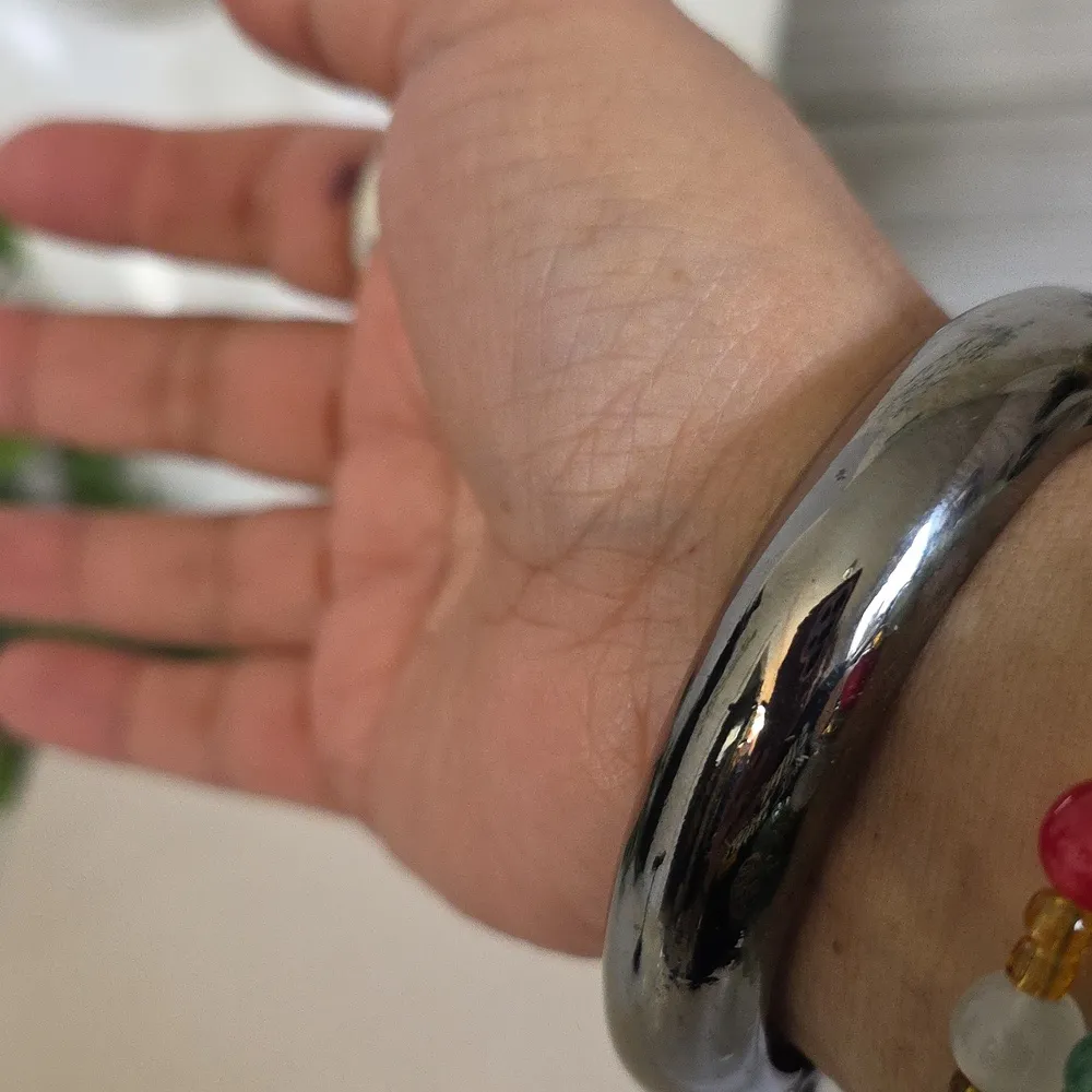 Vintage Crystal Elephant Clamper / Hinge Bracelet Silver - Image 11