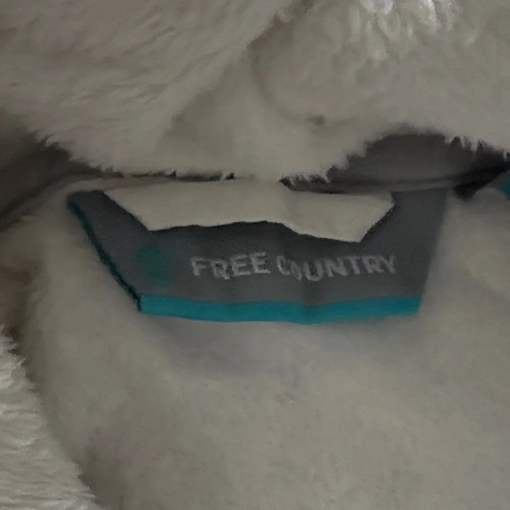 Free Country  Plush White soft Jacket - Image 2