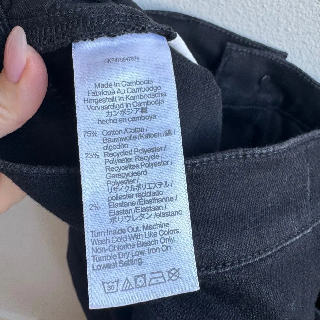 NWT Madewell Mid Rise Kick Out Flare Boot Jeans Solid Black Rinse Size 31 - Image 6