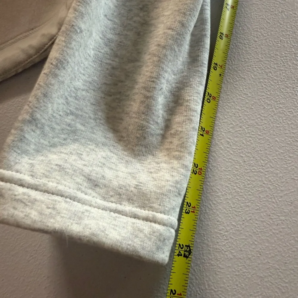 Athleta Cozy Karma Long Plush Sweatshirt Jacket heathered Gray $148 Small - Image 10