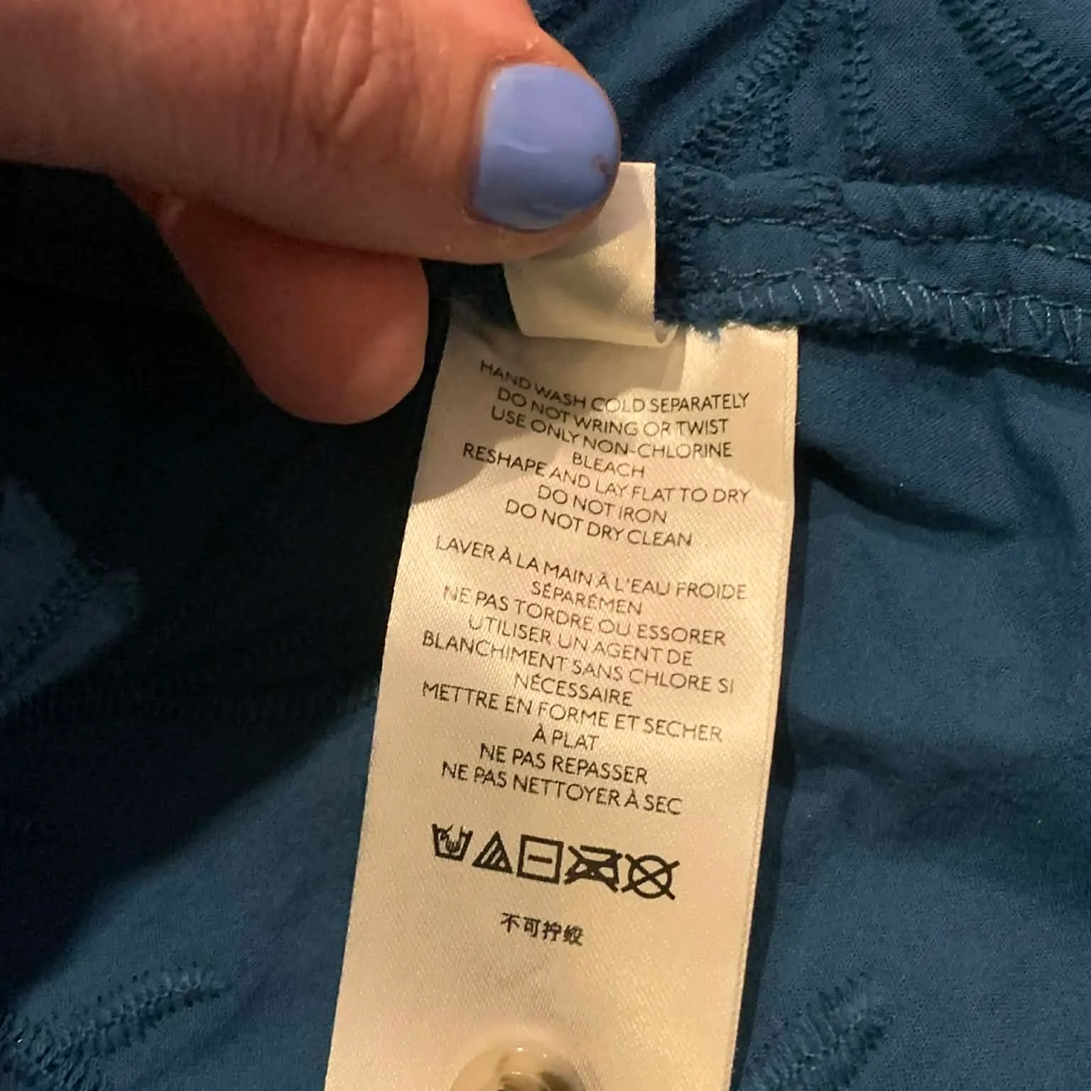 ​Anthropologie Pilcro The Whitney Textured Trapeze Tunic Blouse Teal Blue Green - Image 7