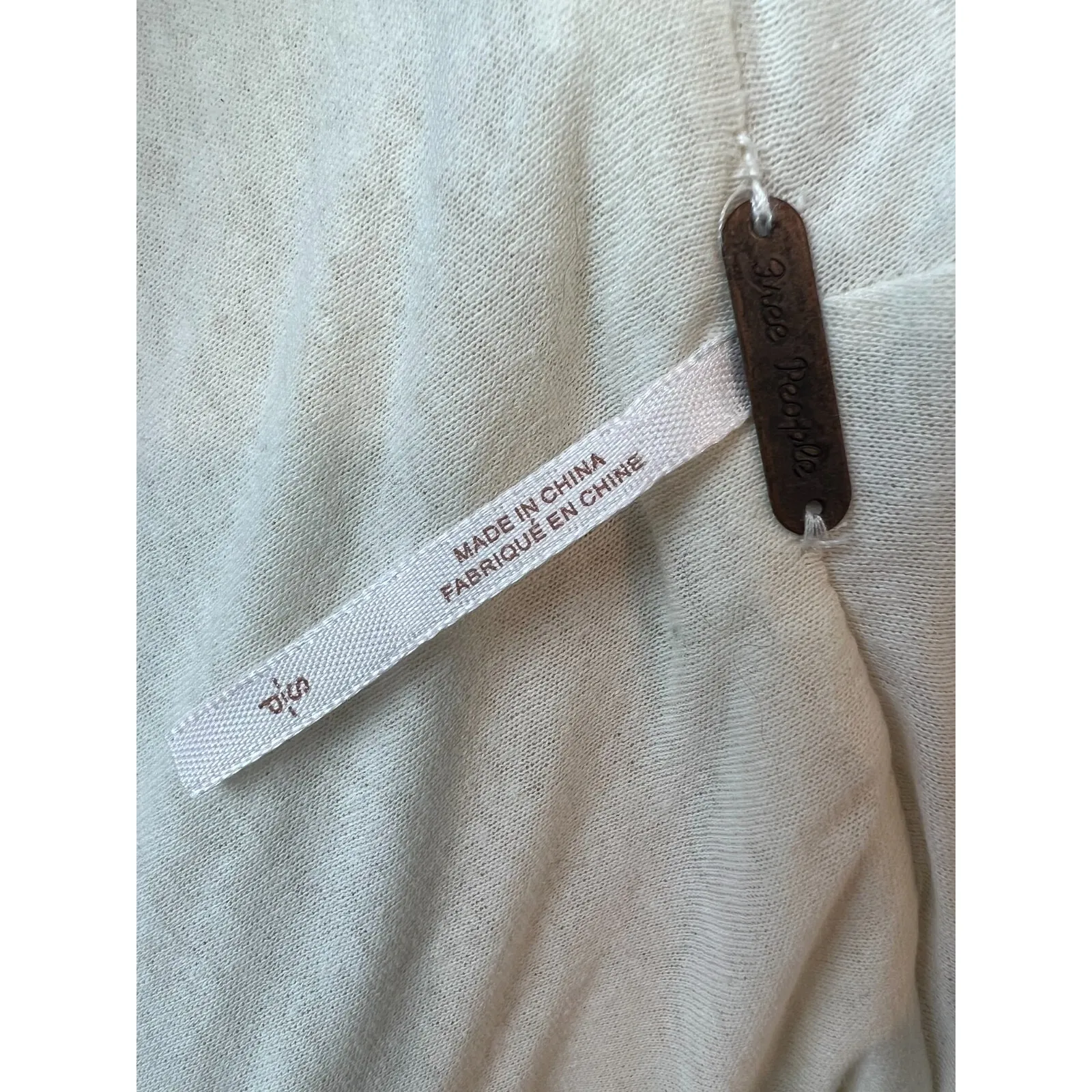 Free People Sherpa Cardi‎ Sweater size Small Chunky Wool Cardigan Shacket Teddy - Image 2