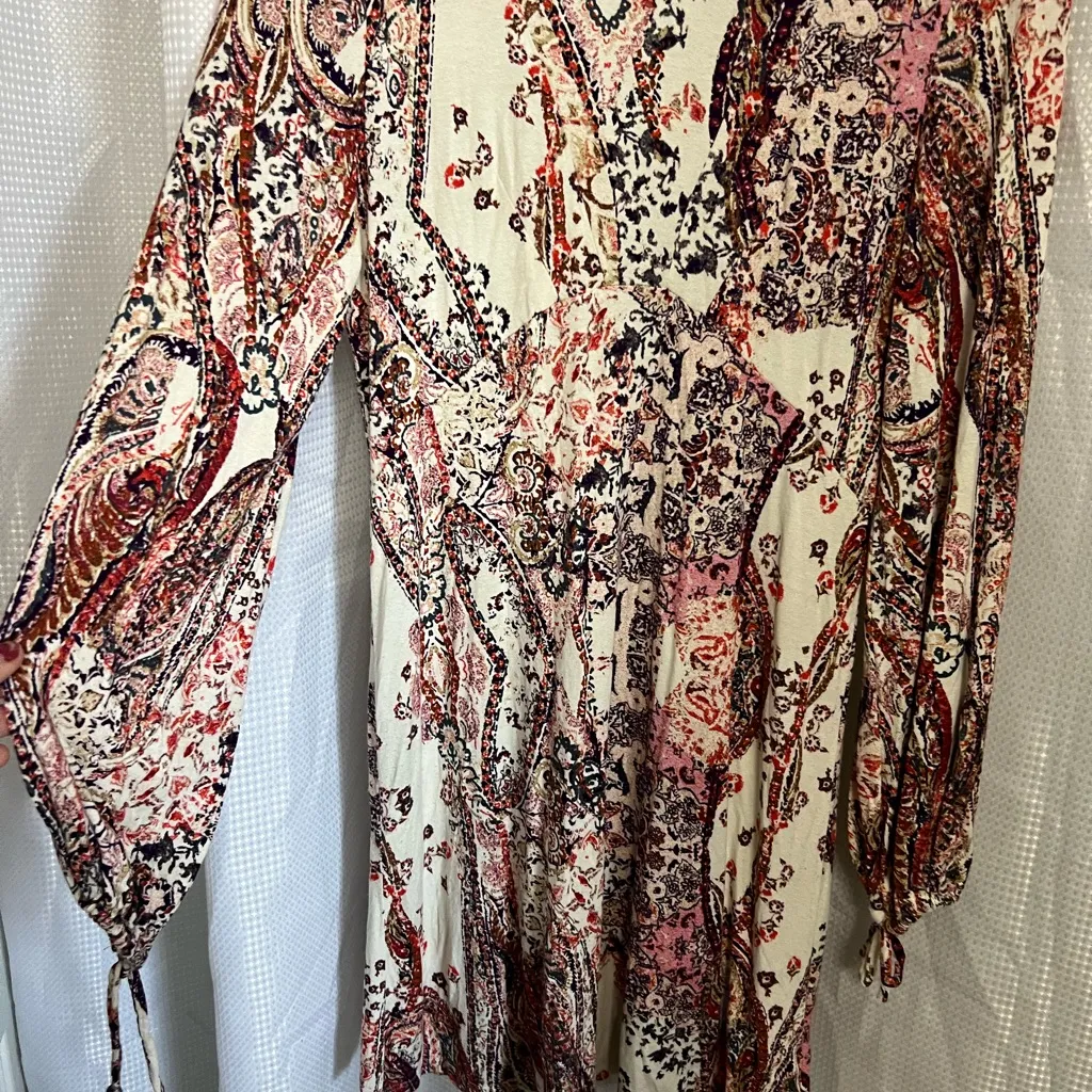 Free People Bohemian Floral Long Sleeve Dress - Image 3