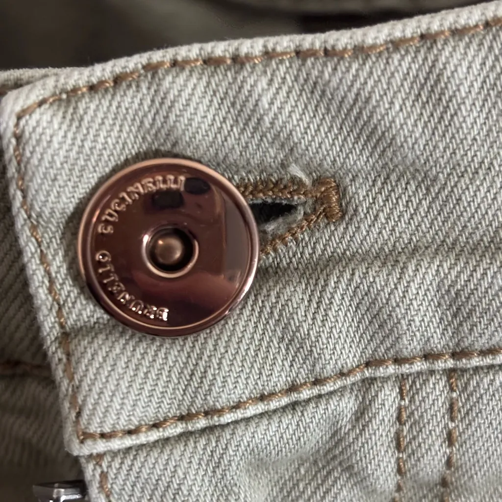 BRUNELLO CUCINELLI High-Rise Tapered Jeans size IT 44/ us 8 EUC - Image 3