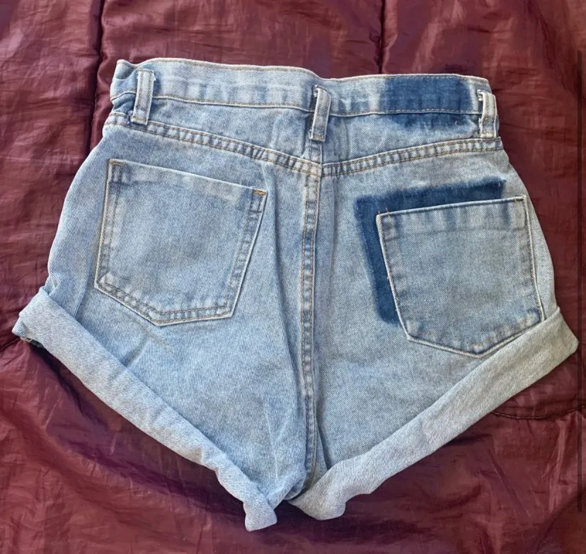 Denim Shorts Blue Size XXS - Image 2