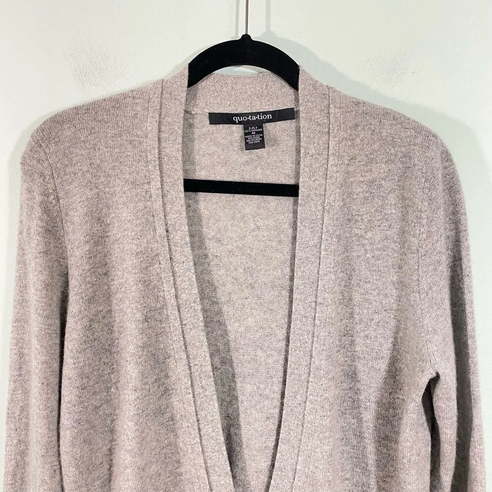 Quotation Women's Grey 2 Ply Cashmere V - Image 7