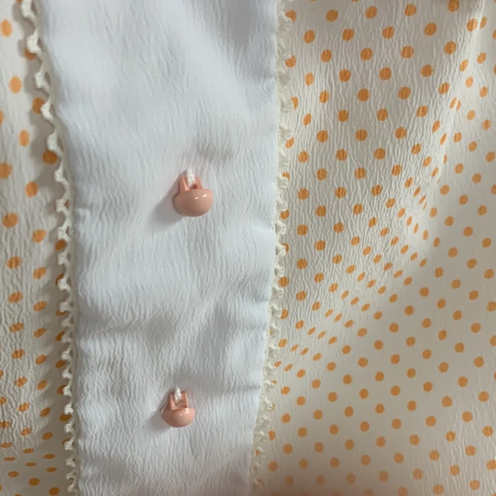 Vintage Kelly Arden Junior Petites Polka Dot Dress with Belt Orange Size undefined - Image 4