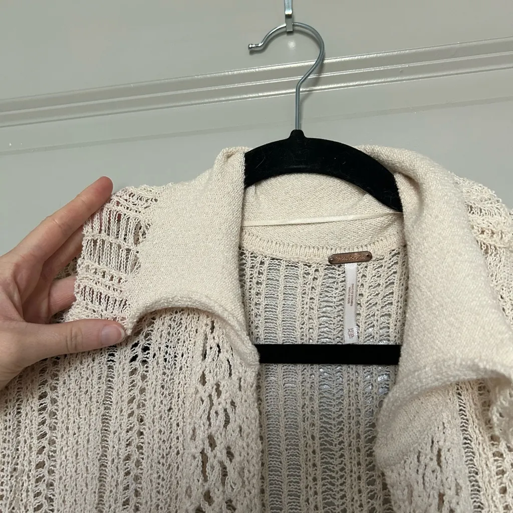 Free People Sunlight Mixed Stitch Duster in Sandcastle - Image 13