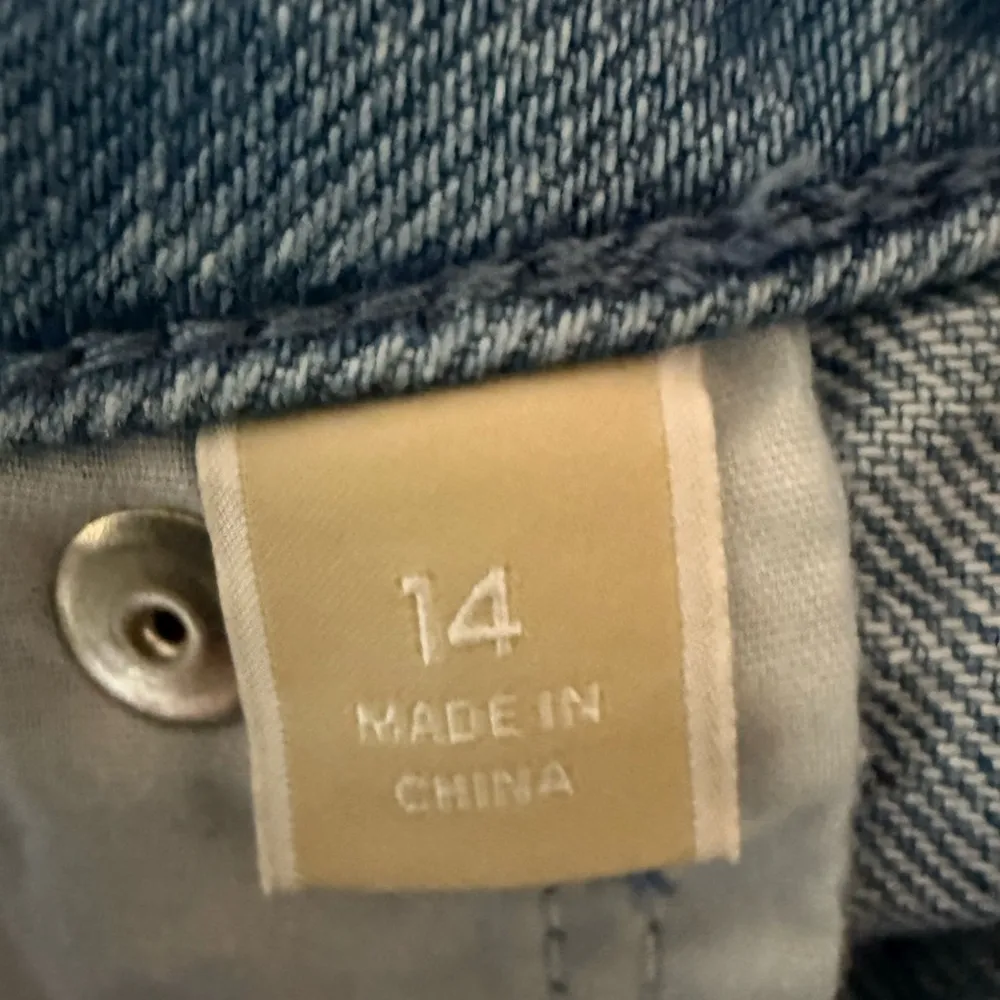 Michael Kors Blue Denim Jeans Bleached Leg Color Block NWT Women’s Size 14 - Image 7