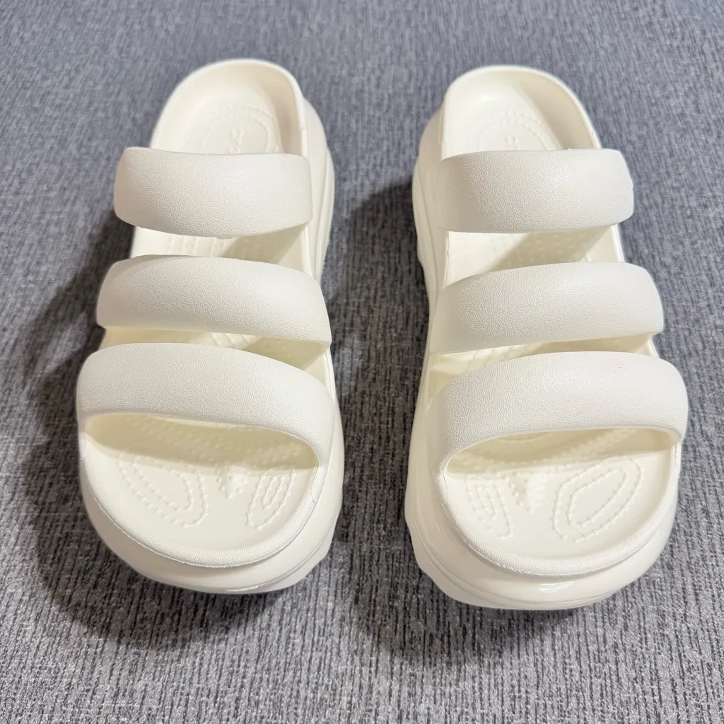 Crocs Unisex Classic Mega Crush Triple Strap Sandals - Image 5