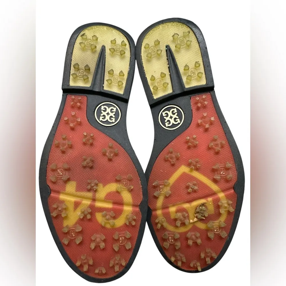 G/Fore Stud Cap Toe White Leather Ladies Golf Shoe Size 5 - Image 6