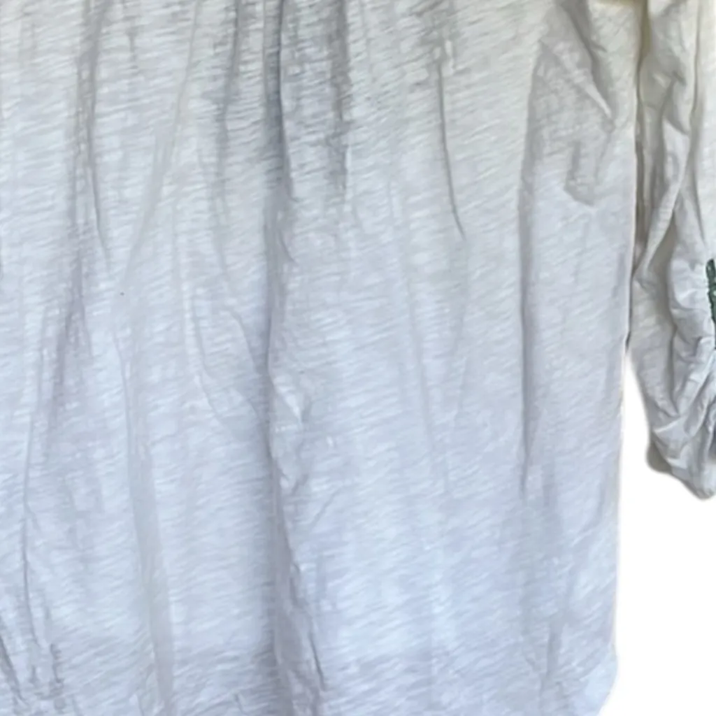 Anthropologie‎ Meadow Rue Henley White - Image 3