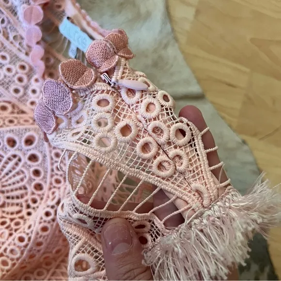 ALEXIS Sage‎ A Line Blossom Blush Pink Dress Cutout Wedding Guest Size XS - Image 8