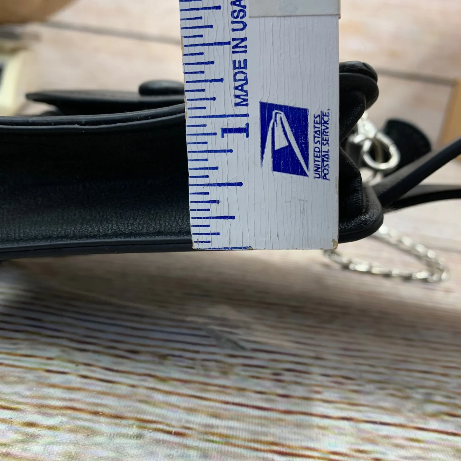 NOBO Black Leather‎ Belt Bag Convertible Crossbody Chain Strap Mini Purse 2X NWT - Image 12