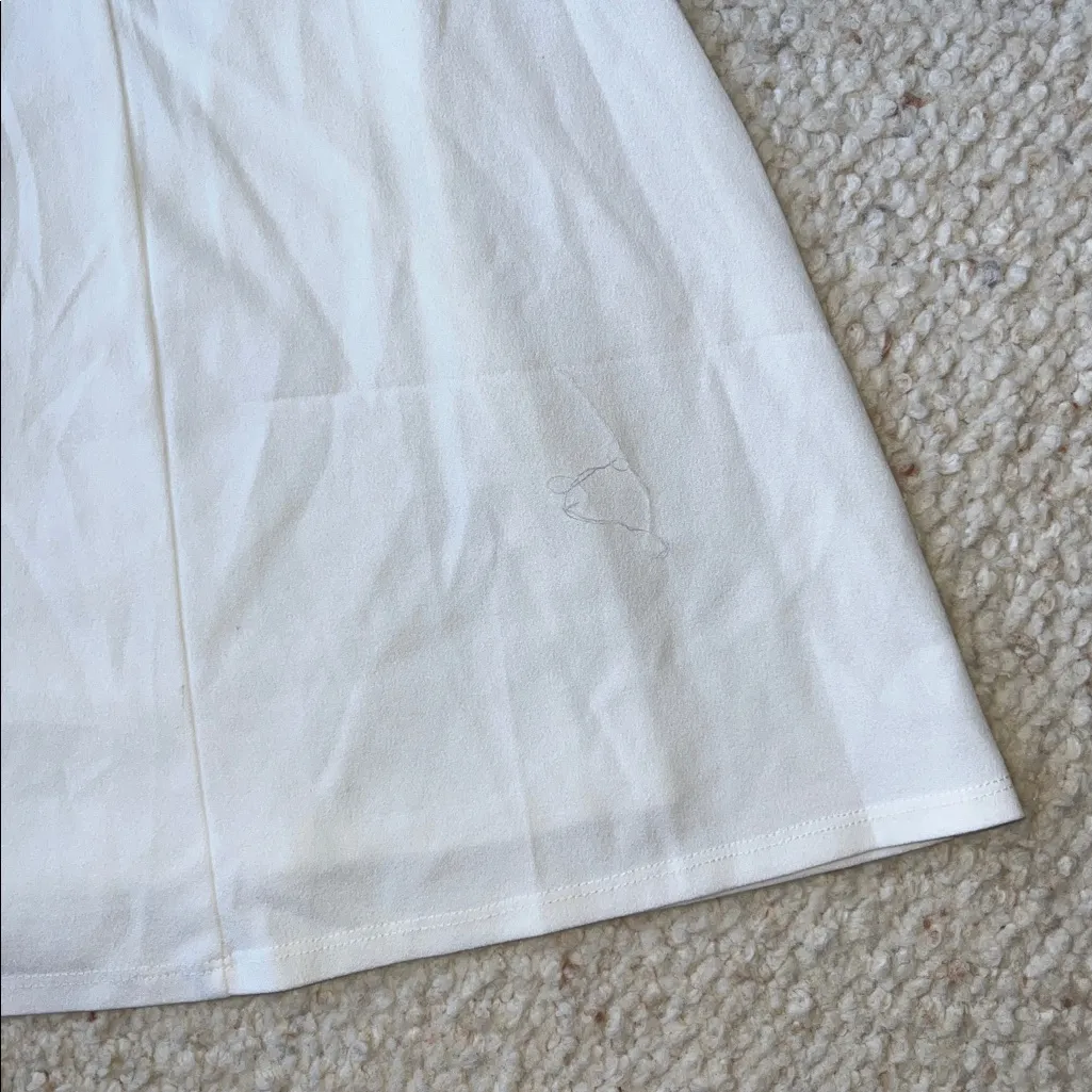 Lulu's Girl in the Mirror Halter Beaded Maxi Dress Mermaid Trumpet Gown White XS - Image 9