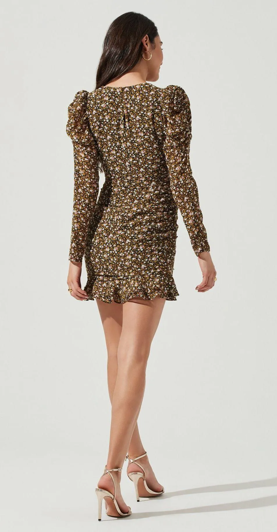 Multi Floral Mini Dress - Image 2