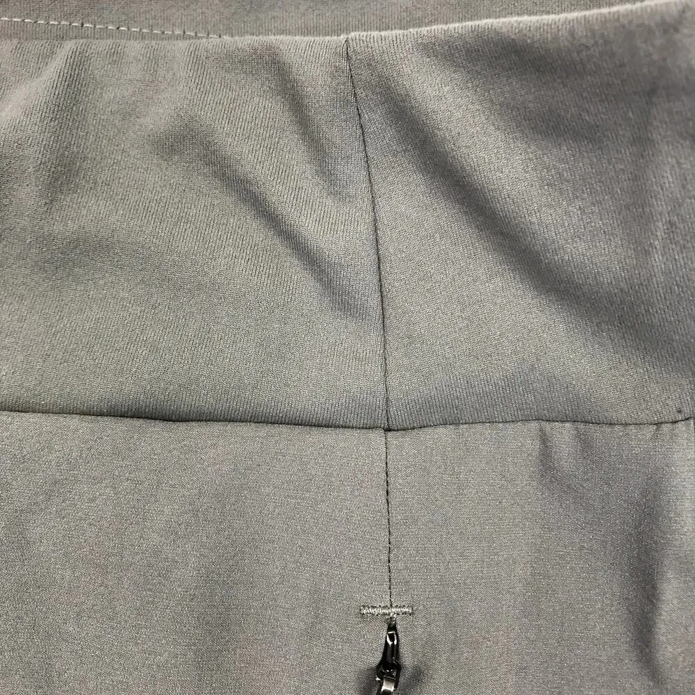 COLUMBIA Tidal PullOn Flex Shorts Women L Gray Stretch Zip Pocket Outdoor Travel - Image 6